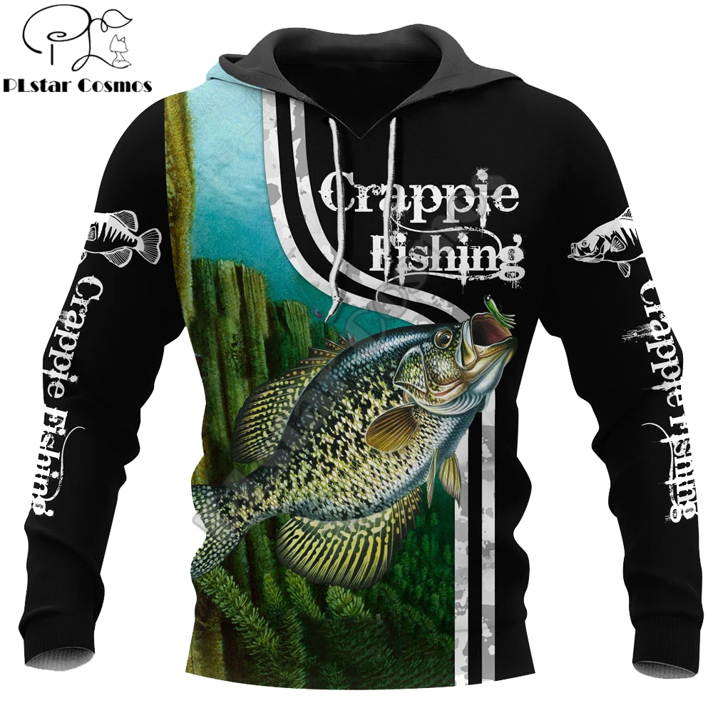 Crappie Fishing 3D Printed Men Hoodie Harajuku Streetwear Autumn Sweatshirt Unisex Casual Jacket Tracksuits Plus Size KJ0116