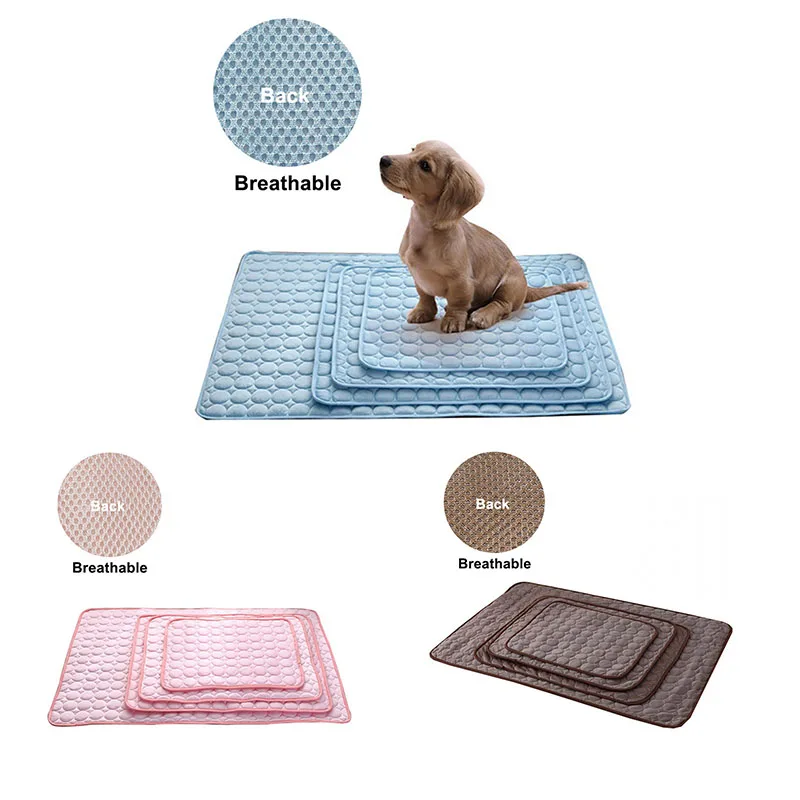 

Summer Pet Dog Bed Washable Dog Mat Cooling Breathable Pad Mat For Dogs Cat Blanket Sofa Summer For Small Medium Large Dogs Mat