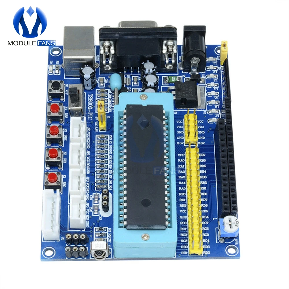DC 12V PIC16F877A PIC Mindest System Development Board Emulator JTAG ICSP Programm Mindest System Mikrocontroller Modul – Detail 5