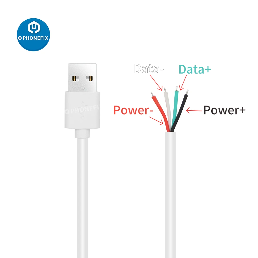 5/10PCS USB 2.0 유형 남성 4 선 열 DIY OEM 색상 35cm 스마트 장치