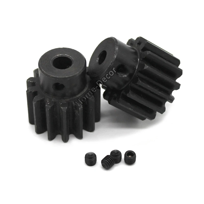 

2 PCS 2 Modulus 14T Teeth DIY Spindle Steel Gear Toy Car Motor Gearbox Model Toy Motor Gear