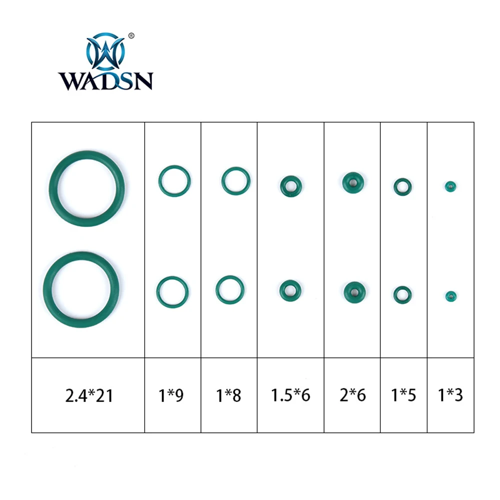 WADSN Gas Magazine Fluorine Rubber O Ring Set For GBB Gloc 17 19 Kublai P1 Water Green Hunting Gun Accessories Gas Valve Key