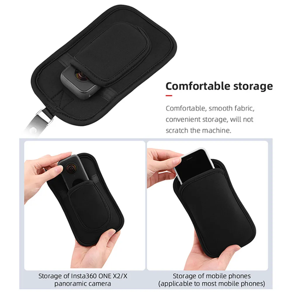 Nhẹ Dây Túi Lưu Trữ Bảo Vệ Túi Đựng Insta360 Một X2/X Camera Phần