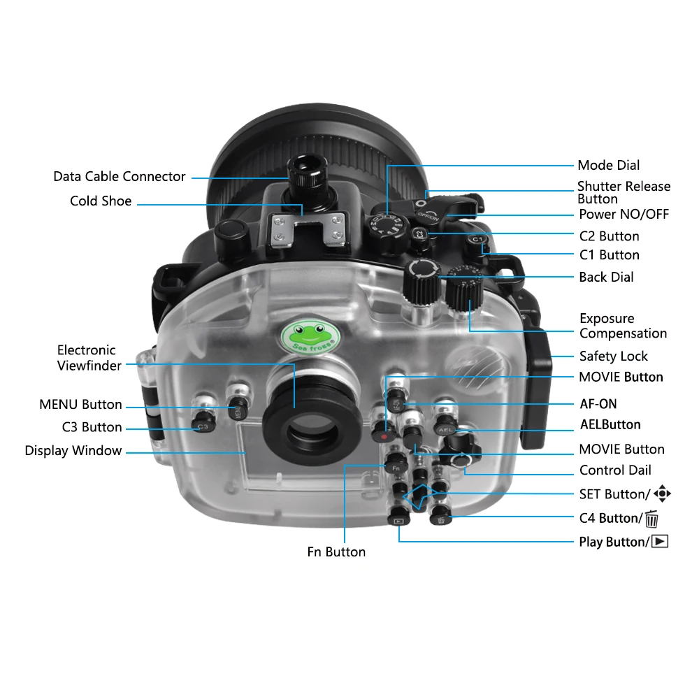 IPX8 Professional Waterproof Diving Housing For Sony A7 SIII Underwater 40m/130fit Drifting Surfing Swimming Diving Case