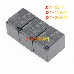 10Pcs original power relay JS1-5V-F AJS1319F JS1-12V-F AJS1311F JS1-24V-F AJS1312F 5pin 10A125V can replace G5LA-14 DC5V 12V 24V