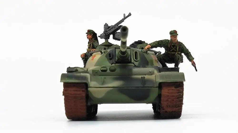 1:72  China Army  Imitation T55  Type 59 Tank + Two Soldiers  Collection model