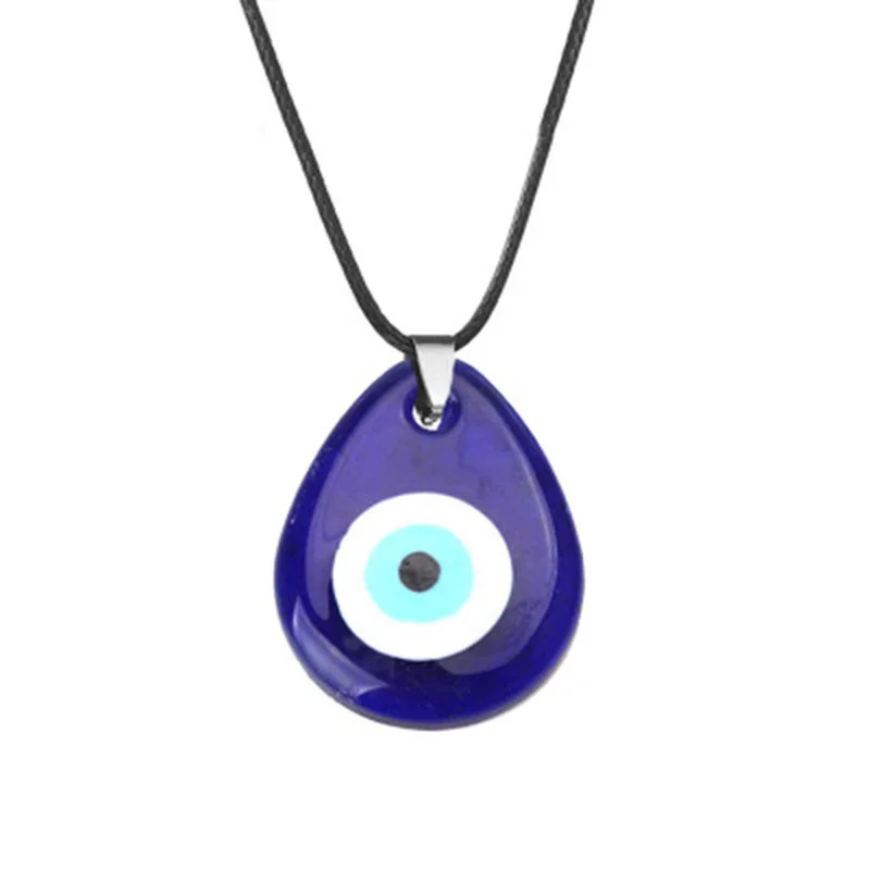 1PC Blue Glass 30mm Evil Eye Pendants Necklace For Women Men Turkey Evil Eyes Lucky Necklace Choker Jewelry Accessories