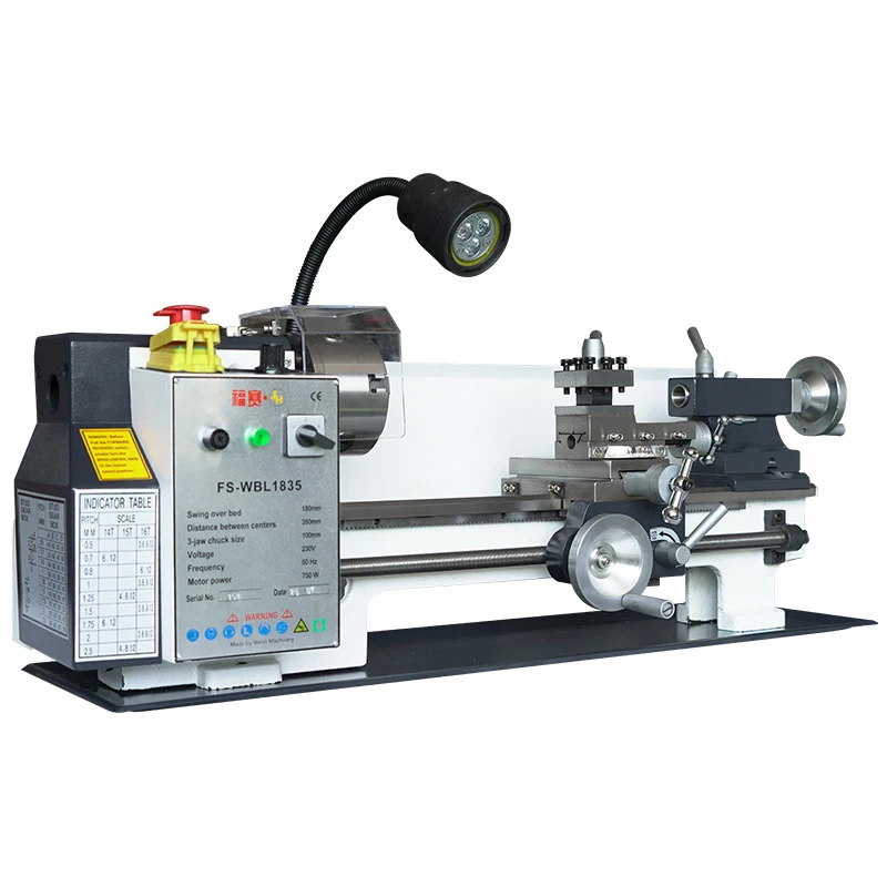 Small digital display lathe household metal processing machine tool multifunctional high precision 220v woodworking miniature