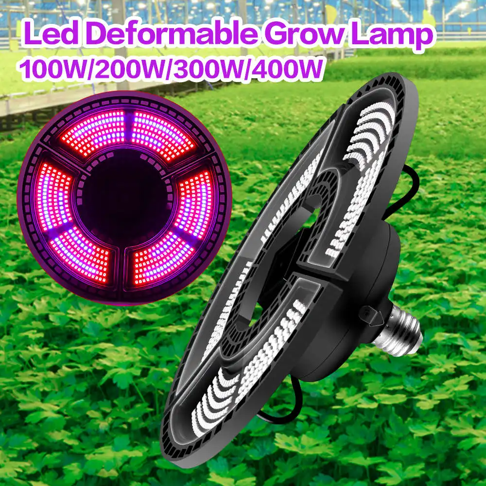 Imagem -03 - Lâmpada de Led E27 para Cultivo 220v Espectro Completo Lâmpadas para Crescimento de Plantas 100w 200w 300w 400w