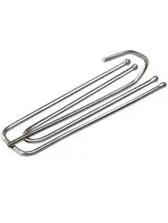 50 pz quattro forcella in metallo antiruggine tenda nastro gancio tenda panno anello morsetto asta superiore accessori per tende in acciaio inox 7x2.5cm