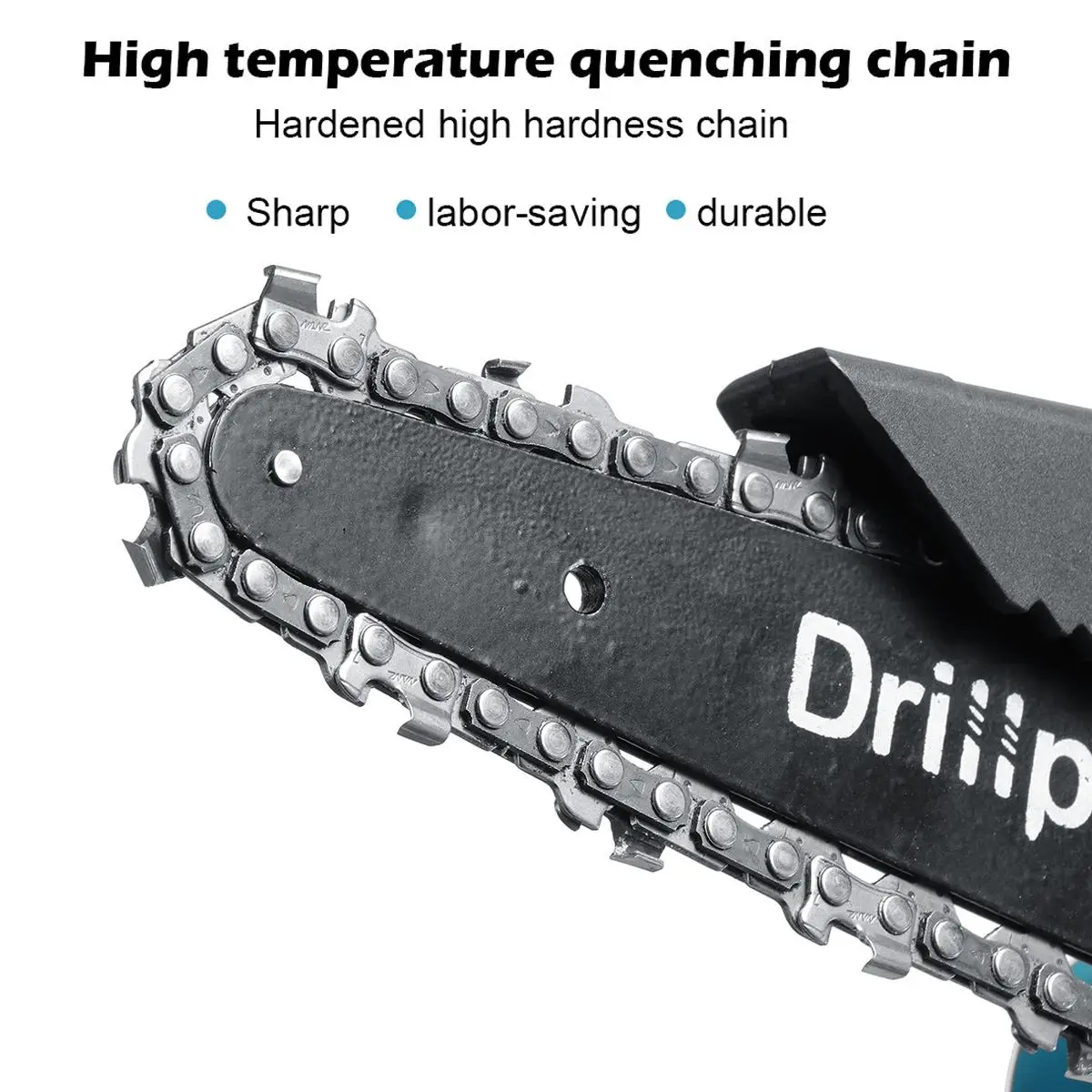 Drillpro-Sierra eléctrica inalámbrica de 6 pulgadas, motosierra de podar, para tala de árboles de jardín, herramientas eléctricas para batería Makiita de 18V