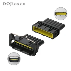 1 Set Tyco Amp 3.5 MM 7 Pin Female Male Engine Socket Automotive Waterproof Connector Sensor Plug