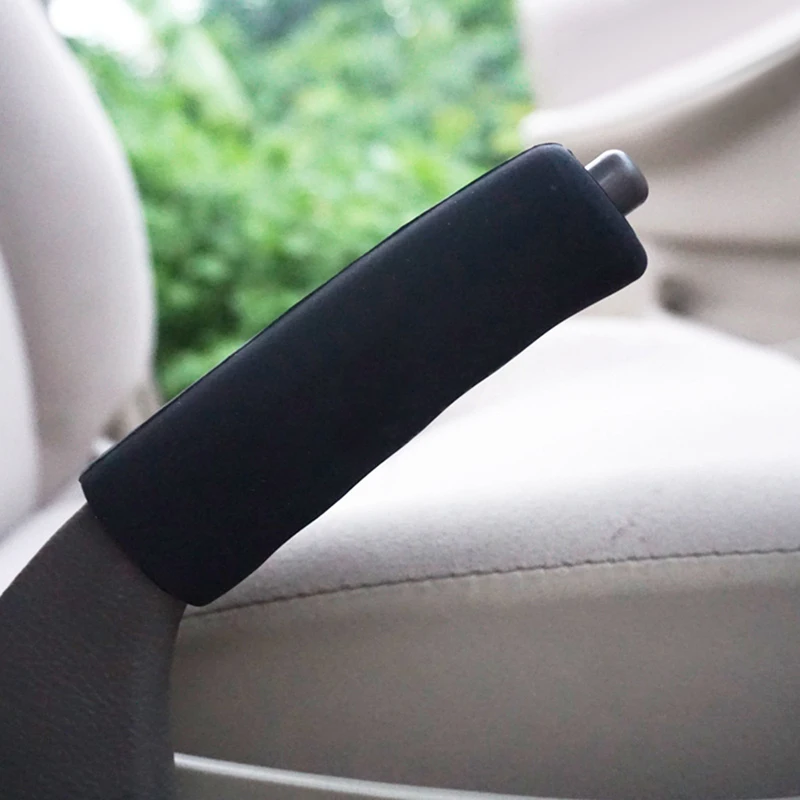 Car Handbrake Rubber Handle Cover Antislip Univeral Fit Handle Cap Non-combustible Material Auto Accessories