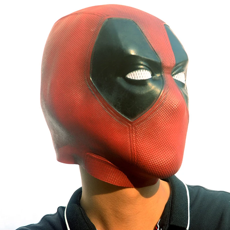 Film Deadpool maschera Cosplay lattice casco a testa piena Deadpool Wade Winston Wilson Costume da festa maschere puntelli Halloween