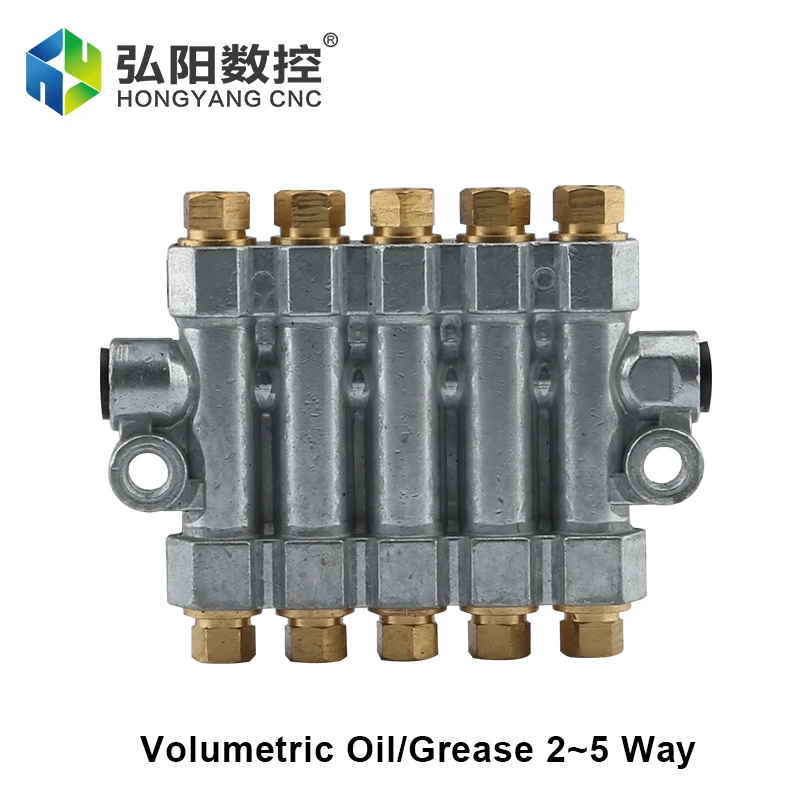 Positive Displacement Oil Circuit Lubricating Oil Piston Distributor CNC Machine Tool 2 / 4 / 5 Oil Pump Distribution Valve