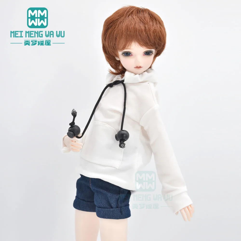 

BJD doll clothes fits 30-45cm 1/4 BJD MSD MYOU YOSD doll fashion Letter Hoodie jeans