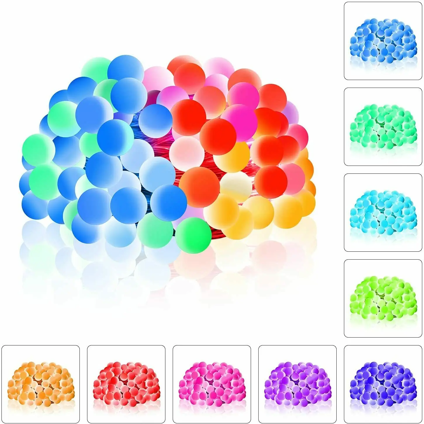 USB alimentato 100 LED Globe Ball String Light Outdoor Party Decor Christmas Garden Holiday light App Control RGB