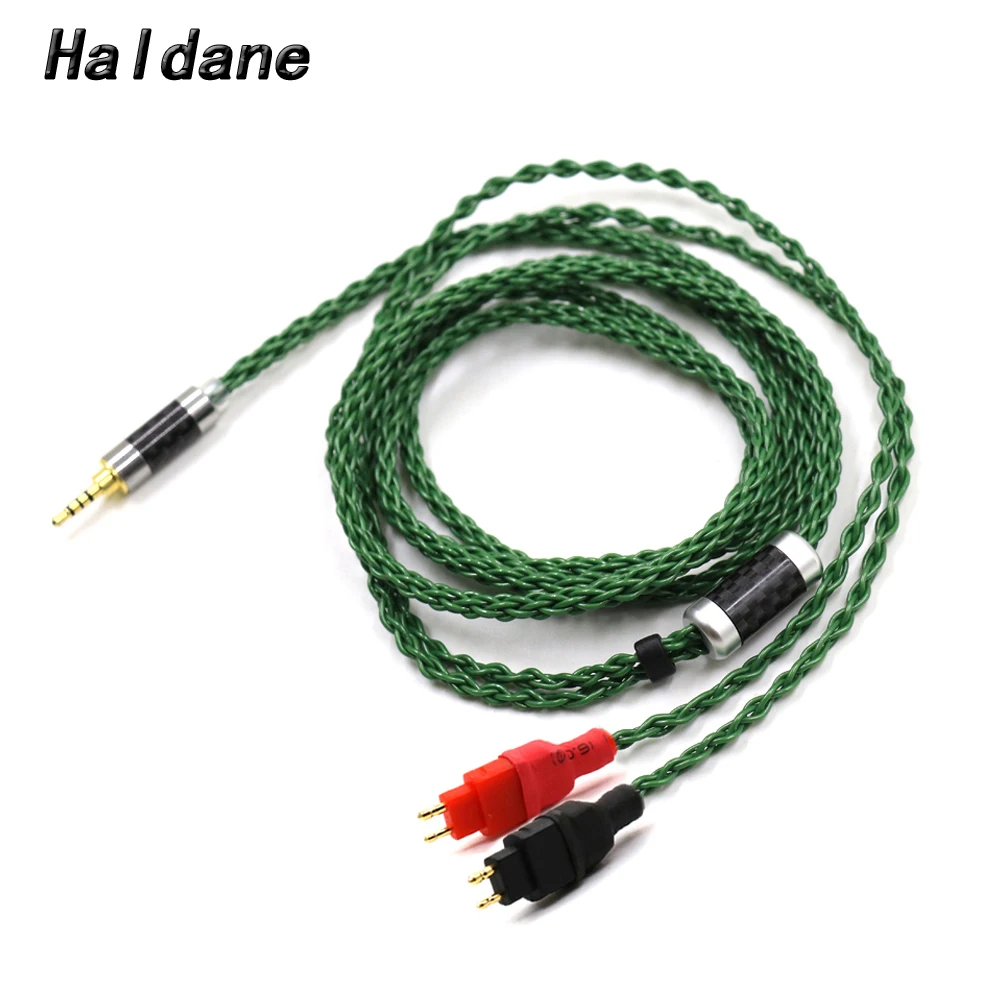 Haldane HIFI Silver Plated OCC Headphone Replacement Upgrade Cable For Sennheiser HD580 HD600 HD650 HDxxx HD660S HD58x HD6xx DIY