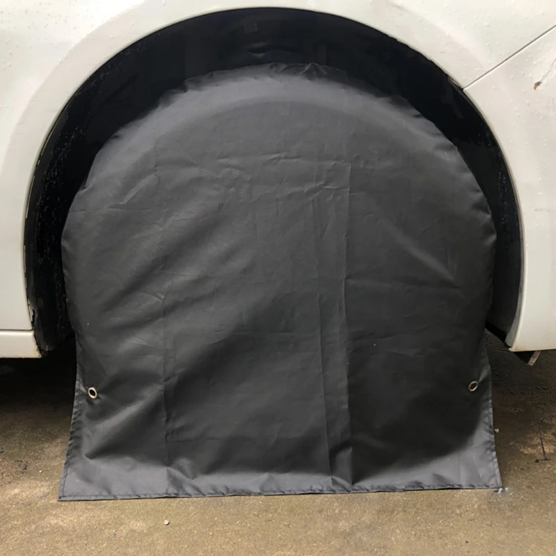 

Waterproof Car Tire Cover Storage Bag RV Wheel Protector Black Dust-proof Tyre Gard Fits Tire Diameter 27 to 32inch