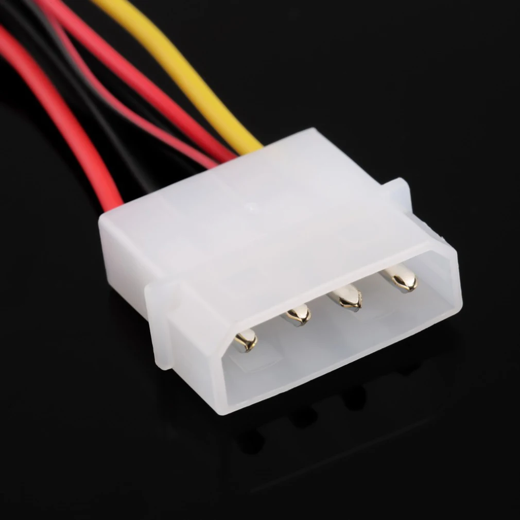 PC Computer Fan Quad 4 LED Light 120mm PC Computer Case Cooling Fan Mod Quiet Molex Connector Easy Installed Fan 12V