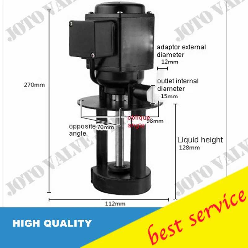 Pompa dell\'olio di circolazione della pompa del liquido di raffreddamento della pompa della smerigliatrice della macchina utensile di alta efficienza