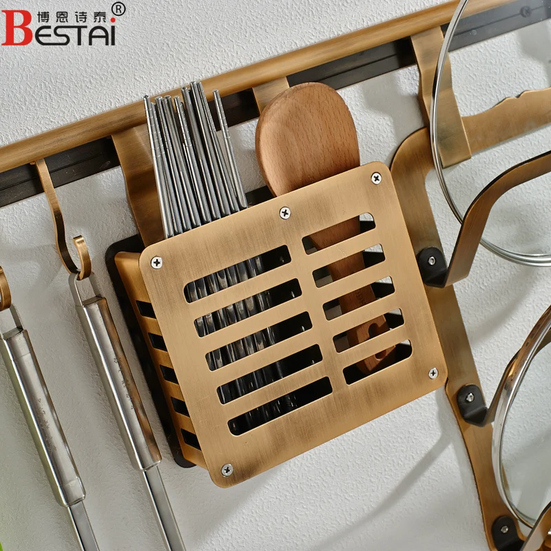 Multi-Purpose Kitchen Wall Pot Rack with Hooks, Wall Mounted Storage Shelf Organizer for Kitchen Cookware, Utensils, Bowl, Dish