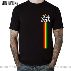 Fashion Lion Of Judah Reggae Music Rastafari Rasta t shirts men cotton awesome summer gents t shirt tees clothing Nature Apparel