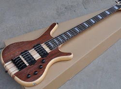 5 Strings Neck-thru-body Electric Bass Guitar with Rosewood fretboard,Providing Customized Service