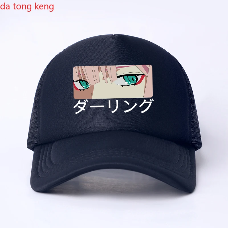 Darling In The Franxx Anime  Unisex Cap Mesh Baseball Cap Adjustable Snapback Hats Forbaseball Cap for Men