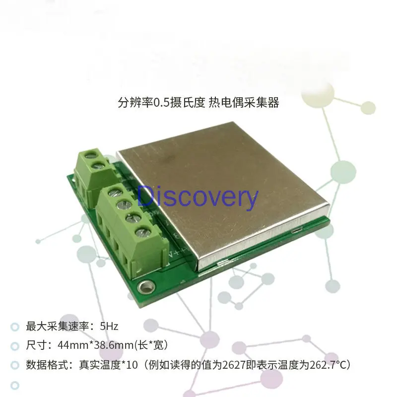Módulo termopar tipo K, módulo de adquisición de Sensor de temperatura, comunicación Modbus, RS485 MAX6675