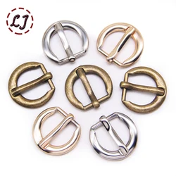 New 10pcs/lot 13mm Silver Bronze Gold Semicircle Metal Shoes Bag Belt Pin Buckles Decoration Sewing Handmade DIY Accessories