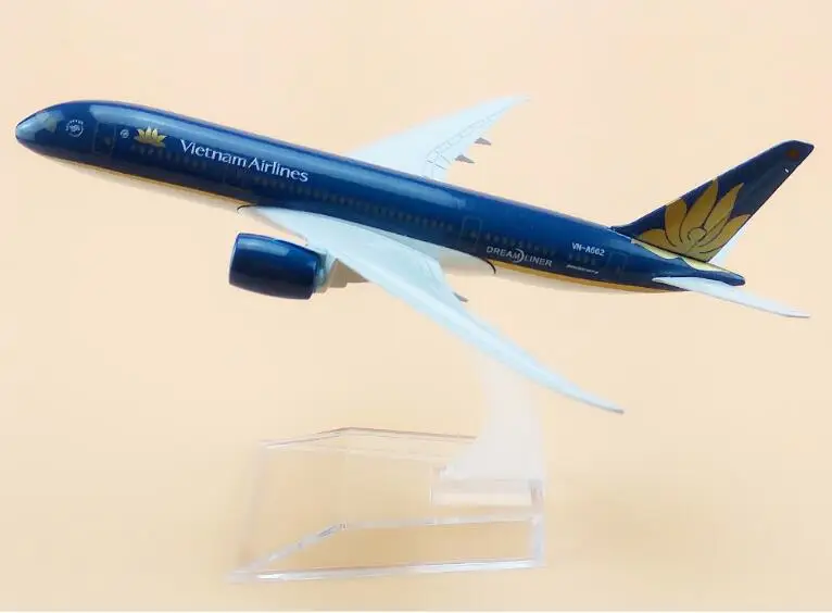 

Alloy Metal Air Vietnam B787 Airlines Airplane Model Vietnam Boeing 787 Airways Plane Model Stand Aircraft Kids Gifts 16cm