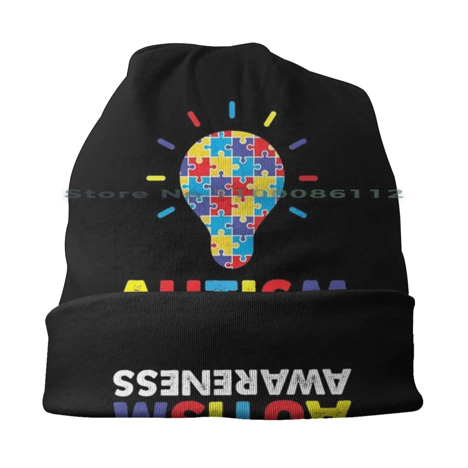 Autism Awareness Beanies Knit Hat Autistic Autism Spectrum Disorder Autism Awareness Month Puzzle Piece Autism Acceptance