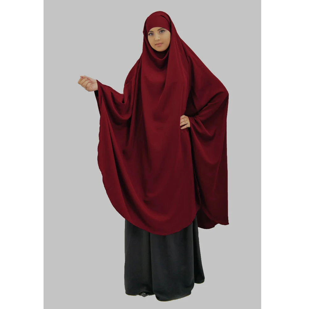 Imagem -04 - Vestuário de Oração Khimar Completo para Mulheres Vestidos Muçulmanos com Capuz Abaya Islâmica Roupas Islâmicas Ramadã Eid Burqa Vestido Niqab