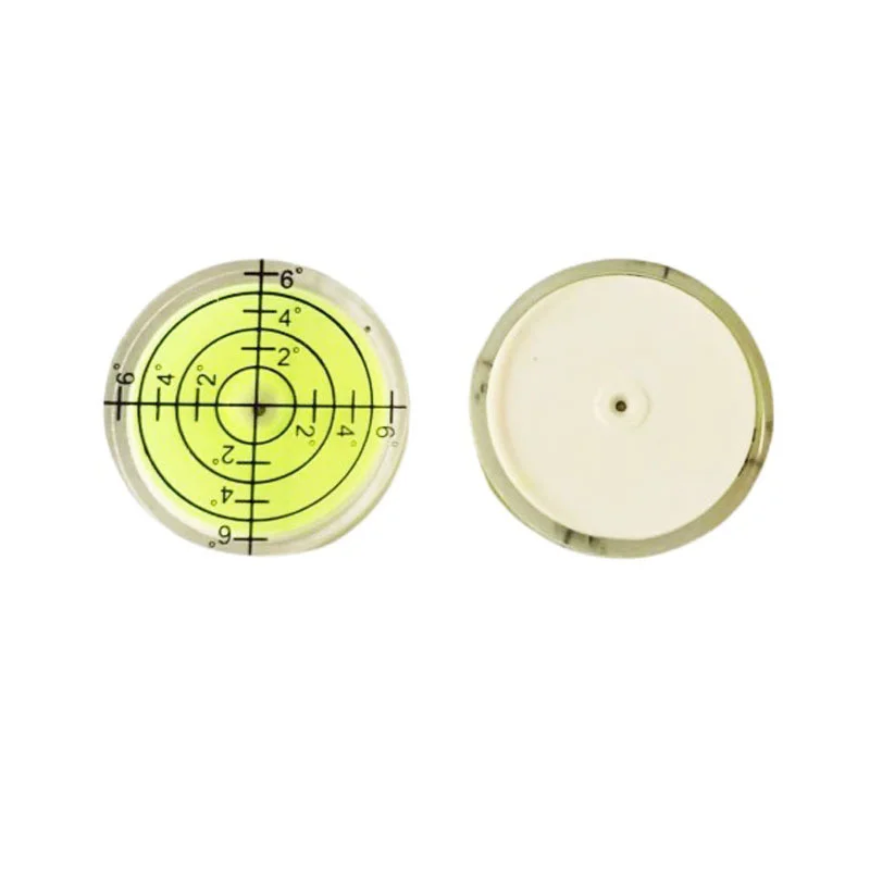 2PC Spirit Level Bubble High Precision Green Circular Bubble Level Bullseye Laser Level Bubble Mini Measuring Instruments Tool