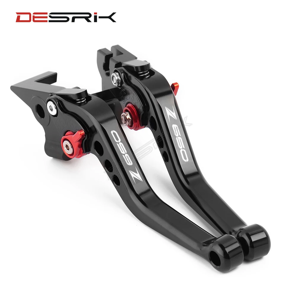 Short High Quality Motorcycle Brake Clutch Levers For Kawasaki Z650 Z 650 2017 2018 2019 2020 With LOGO