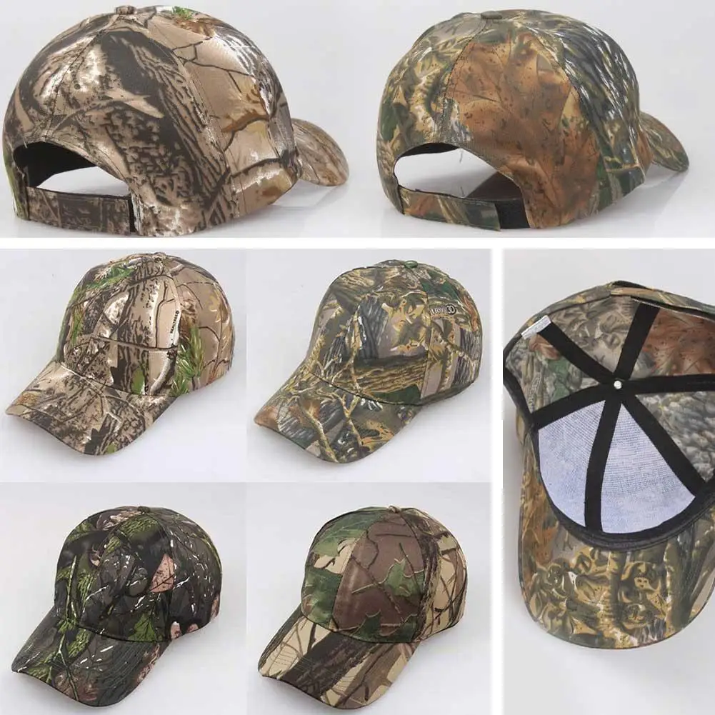 Outdoor Sunscreen Quick-Drying Cap Jungle Leaves Camouflage Cap Unisex Men And Women Camo Baseball Cap Hat Casquette Fishing Hat