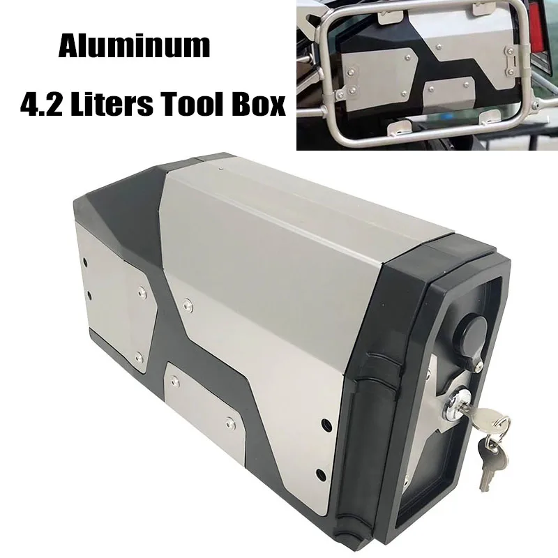 

Motorcycle Aluminum Decorative 4.2 Liters Tool Box For BMW R1250GS LC R1200GS R 1200 GS Adventure F750GS F850GS ADV 2014-2023