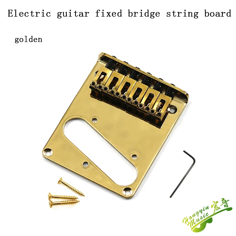 TL electric guitar bridge drawstring plate fixed chord bridge single coil pickup open-hole flat string code silver