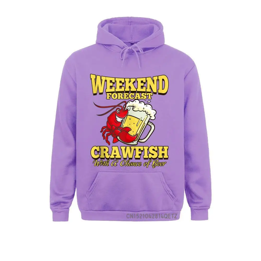 Europe Crawfish With A Chance Of Beer Weekend Forecast Sweats Mens Sweatshirts Classic Long Sleeve Hoodies Hoods