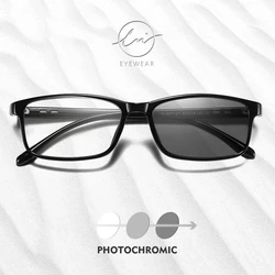 LM 2024 Blue Ray Computer Photochromic Glasses Men Women Screen Radiation Eyewear Office Gaming Blue Light Goggle UV Blocking