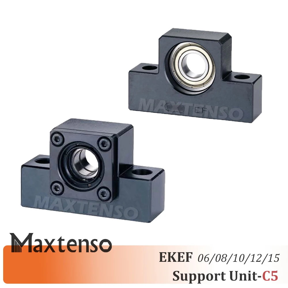 

MAXTENSO Support Unit Set C5 EKEF Professional EK06 EK08 EK10 EK12 EK15 EF06 EF08 EF10 EF12 EF15 for ball screw TBI sfu