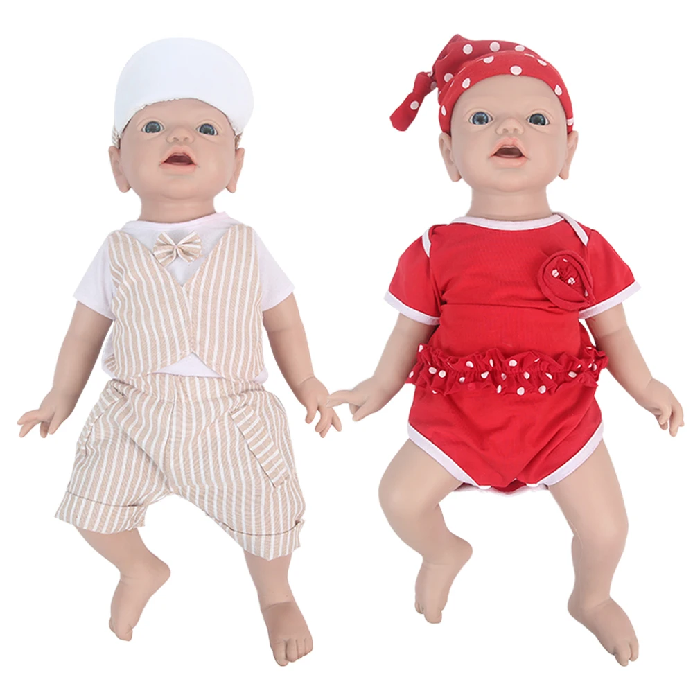 

IVITA WG1533 53cm 3.97kg 100% Full Silicone Reborn Baby Doll Realistic Baby Toys Newborn Twins Dolls for Children Christmas Gift