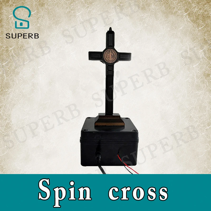 Imagem -03 - Jogo de Fuga Prop Spin Cross Prop Sala Escapar Jogo de Aventura Rotação Decorativa Rotação Cruz para Desbloquear a Partir de Dispositivo Incrível Girar Prop