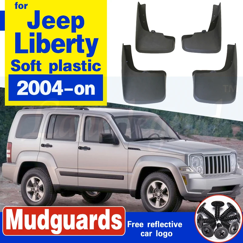 

Mud flaps For Jeep Liberty 2004-on Mudguards Fender Mud flap Splash Guard Fenders Accessories auto styline Front Rear 4 PCS