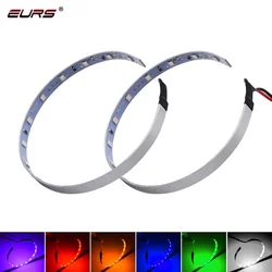 2pcs LED Demon Devil Eyes Halo Rings kit 360 Degree 12V Super Bright for 2.5 3.0 inch Projector Lens Car Motorcycle Headlights