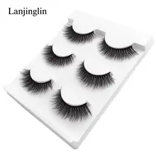 3 Pairs Long False Mink Lashes #4