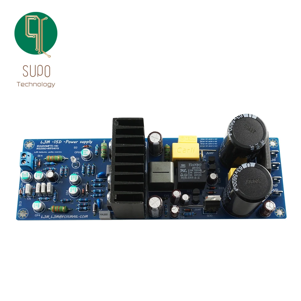 

L15D-POWER IRS2092 300W 4R MOSFET IRFB4019 5600UF 63V Mono Digital Power Amplifier AMP Board with Power Protection