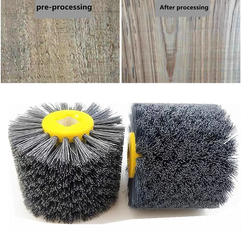 Wire drawing wheel abrasive wire polishing wheel aluminum deburring wheel wood wire drawing brush anti-antique furniture