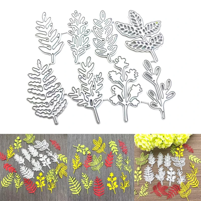 Tree Leaf Metal Cutting Dies Stencil DIY Scrapbooking Album Paper Card Template Mold Embossing Craft Decoration